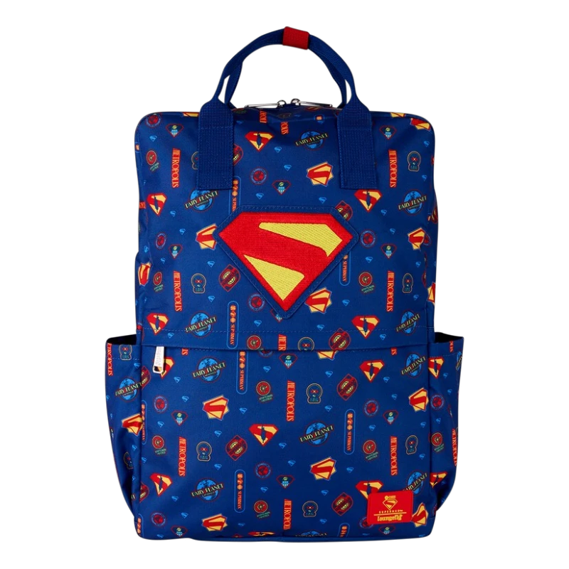 DC Comics — Superman All-Over Print Full-Size Backpack | AE Toy Box