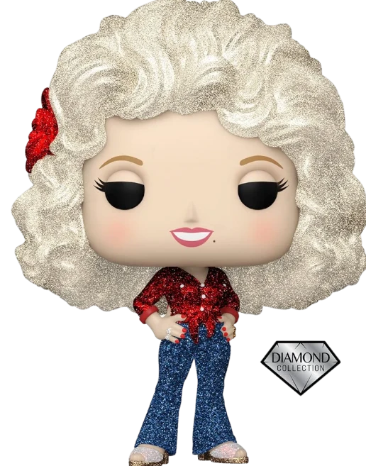 Dolly Parton '77 Tour Diamond Glitter Pop! Vinyl Figure #351 - Entertainment Earth Exclusive