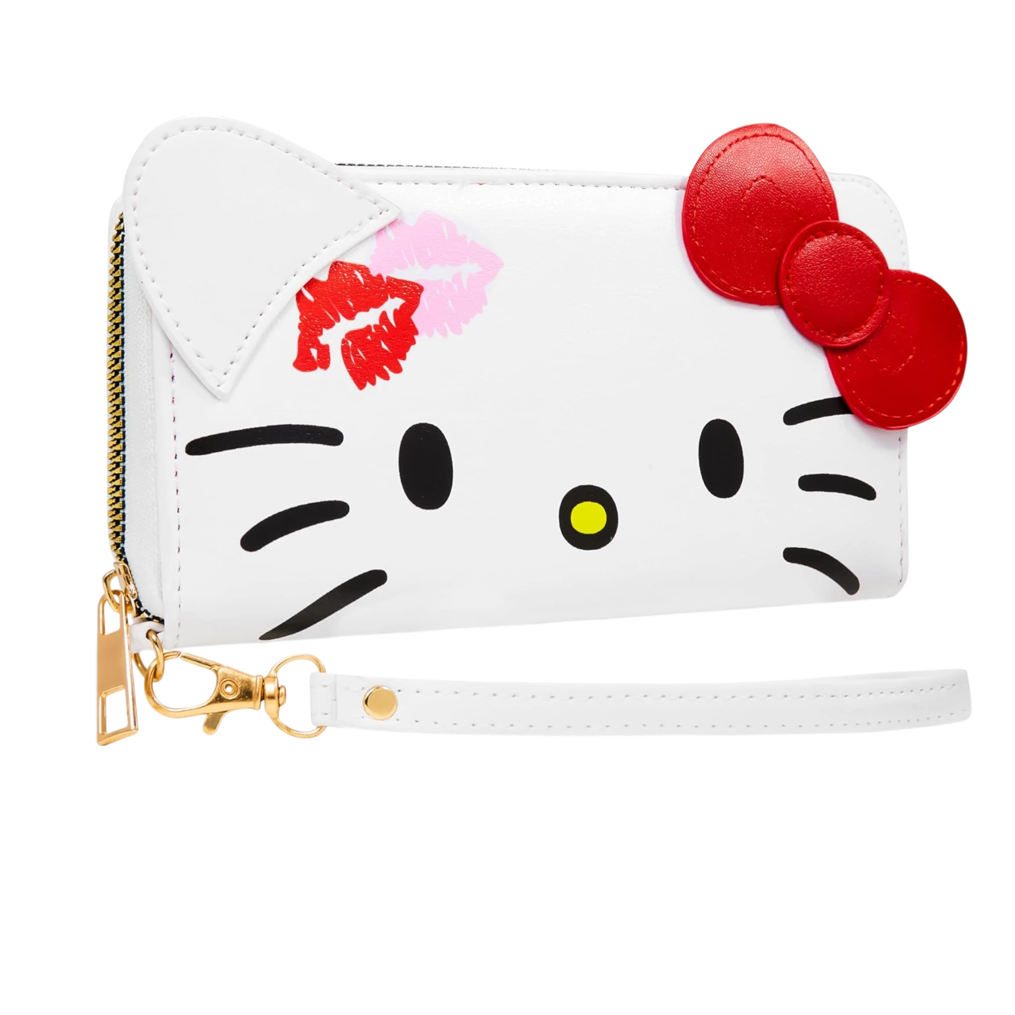 Hello Kitty Womens Wallet, Zip-Around Purse with Card Slots and Coin Pocket