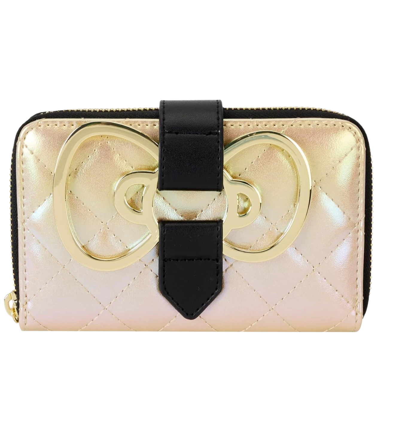 Hello Kitty Sanrio 50th Anniversary Gold Zip Around Wallet