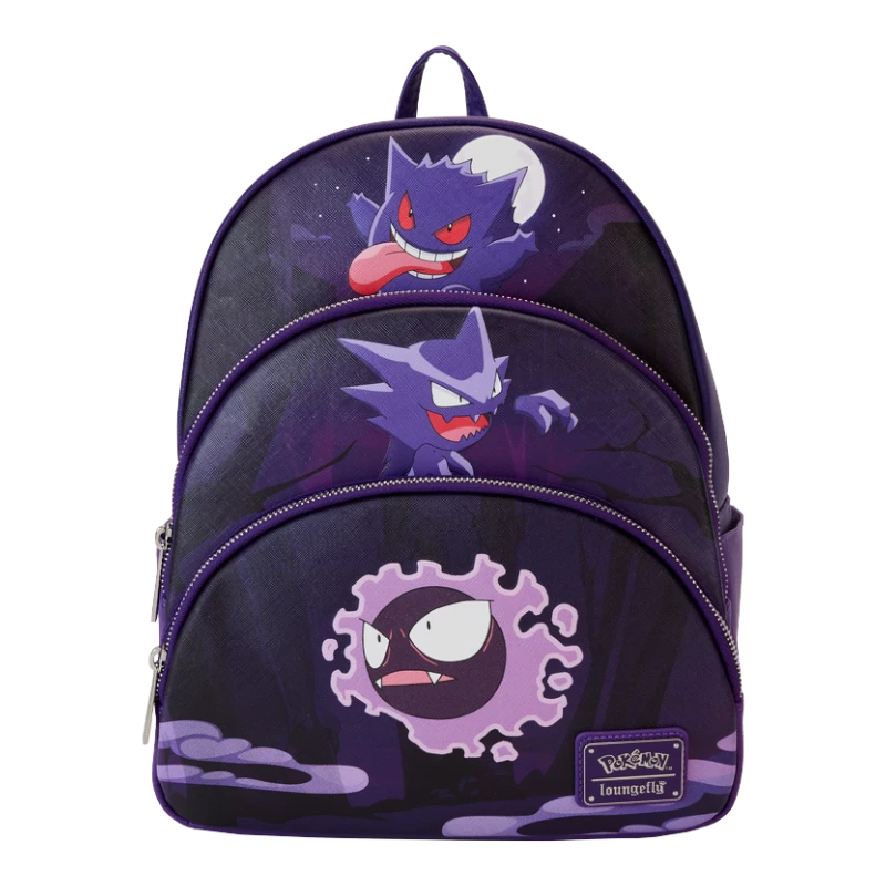 Pokémon Gengar Evolution Triple Pocket Mini Backpack