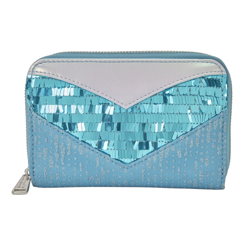 Disney Frozen — Elsa Glitter Sequin Cosplay Zip Around Wallet | AE Toy Box