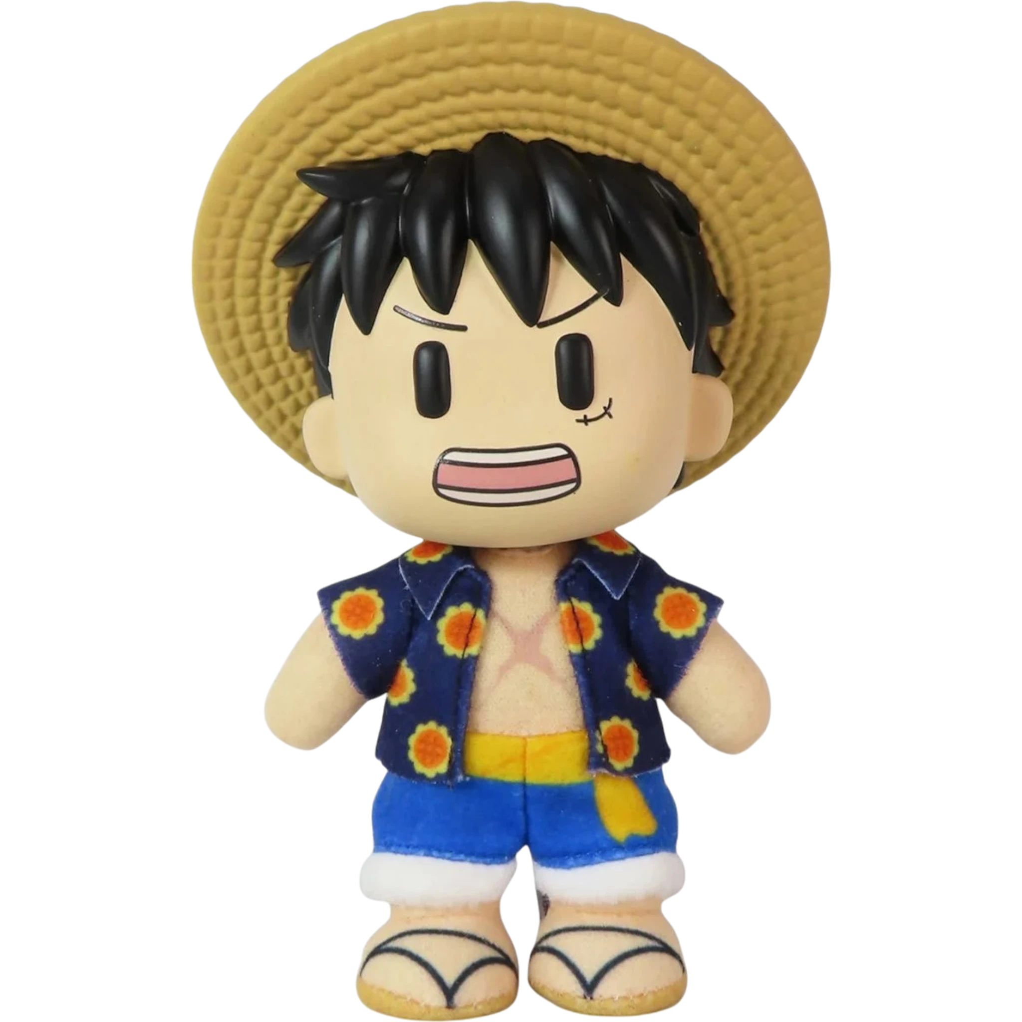 One Piece Luffy Dressrosa Outfit FigureKey 4 1/2-Inch Moveable Plush