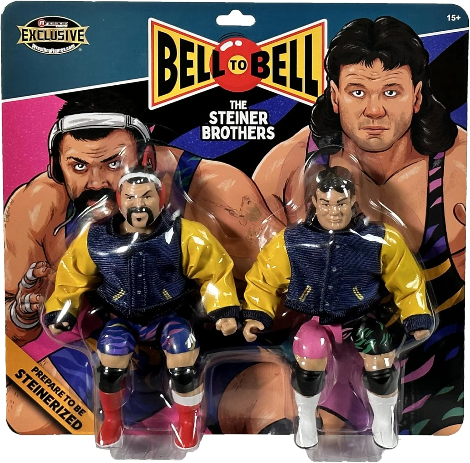 Ringside Steiner Brothers (Early 90’s Gear) 2-Pack — Bell to Bell Exclusive | AE Toy Box