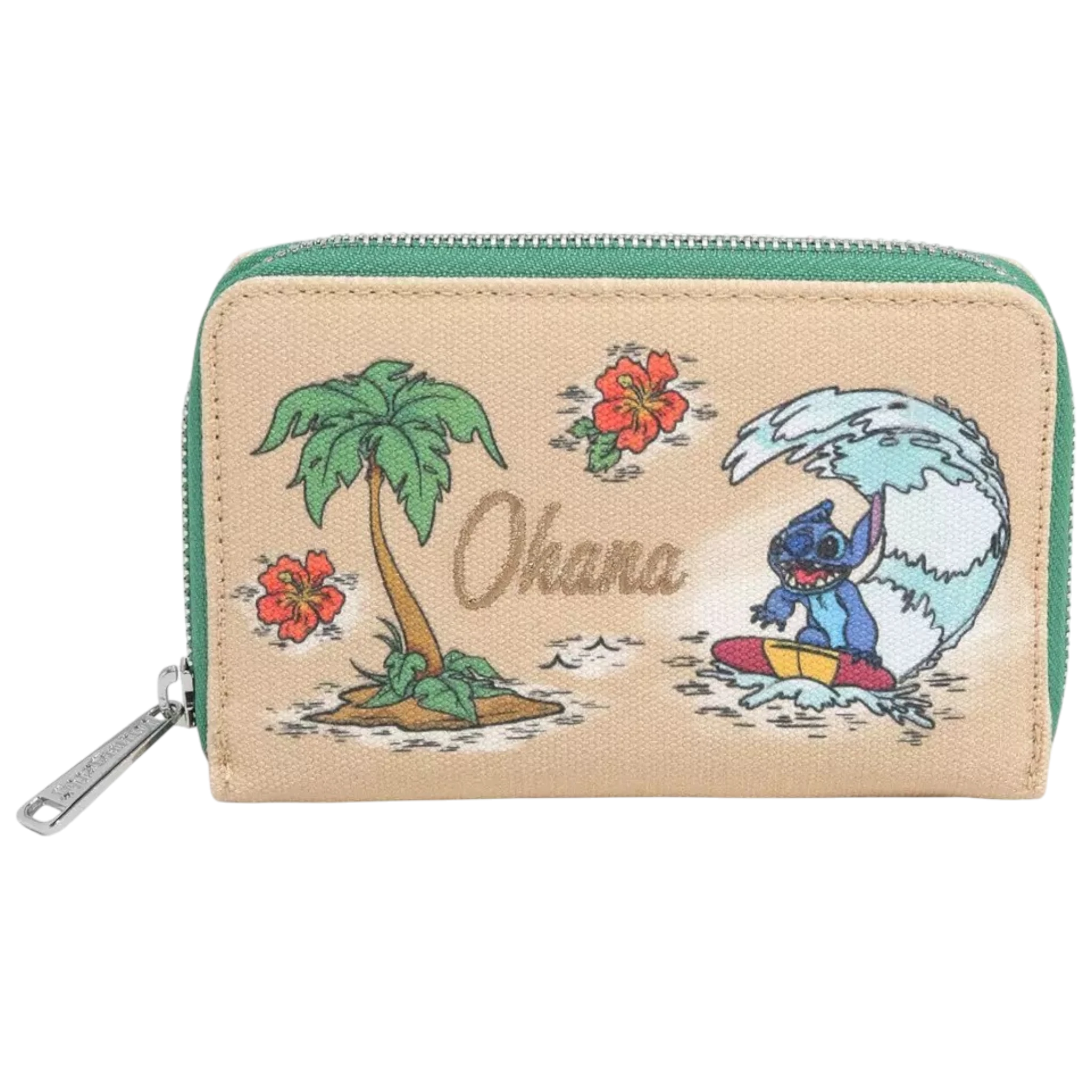 Disney Lilo & Stitch Surfing Stitch Canvas Small Zip Wallet