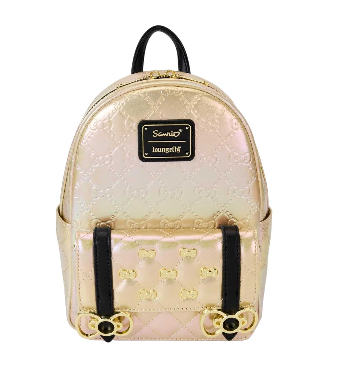 Hello Kitty Sanrio 50th Anniversary Metallic Gold Mini Backpack