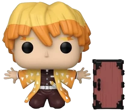 Demon Slayer Zenitsu Protecting Nezuko's Box Pop! Vinyl Figure #1488 - Entertainment Earth Exclusive