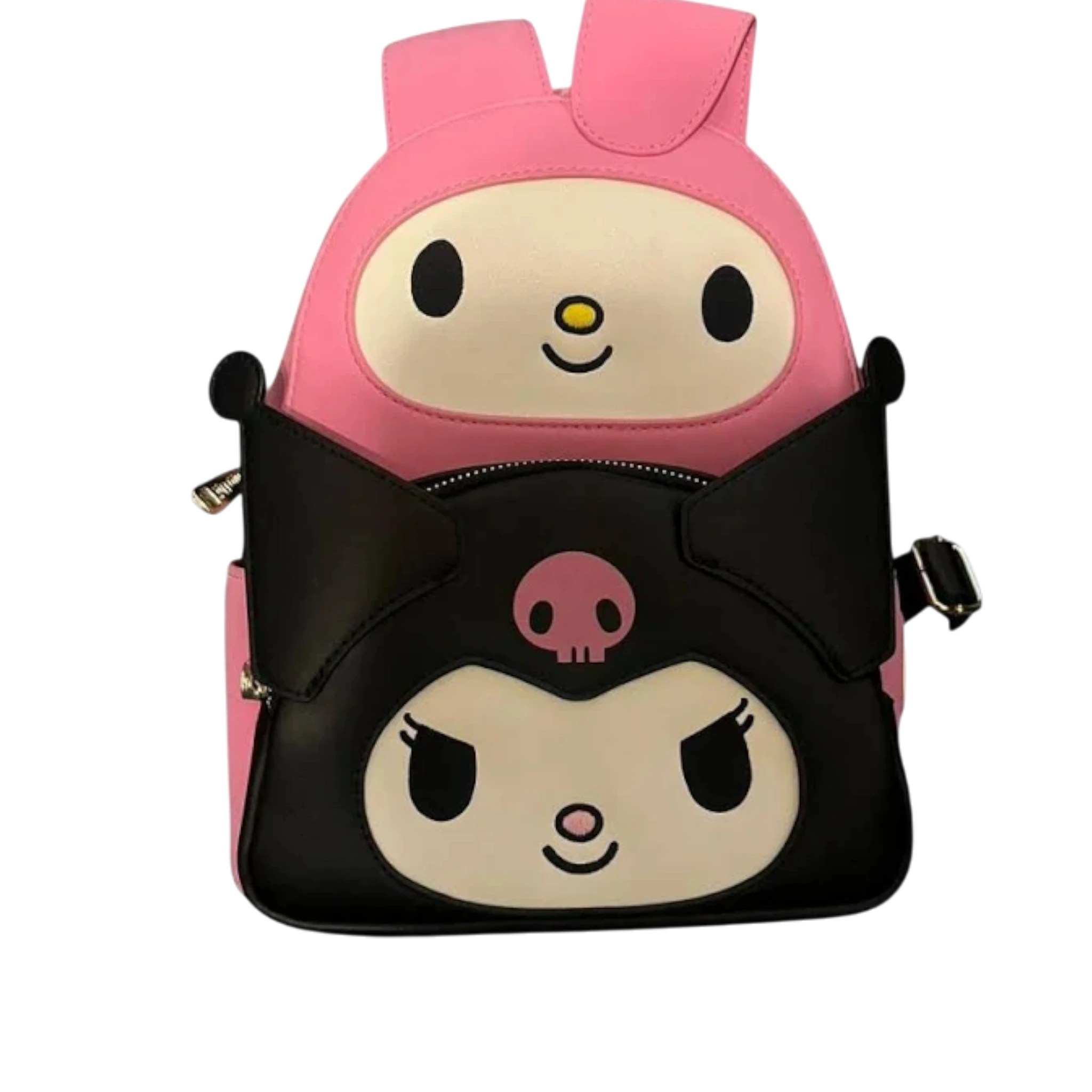 My Melody Kuromi Double Pocket Mini Backpack