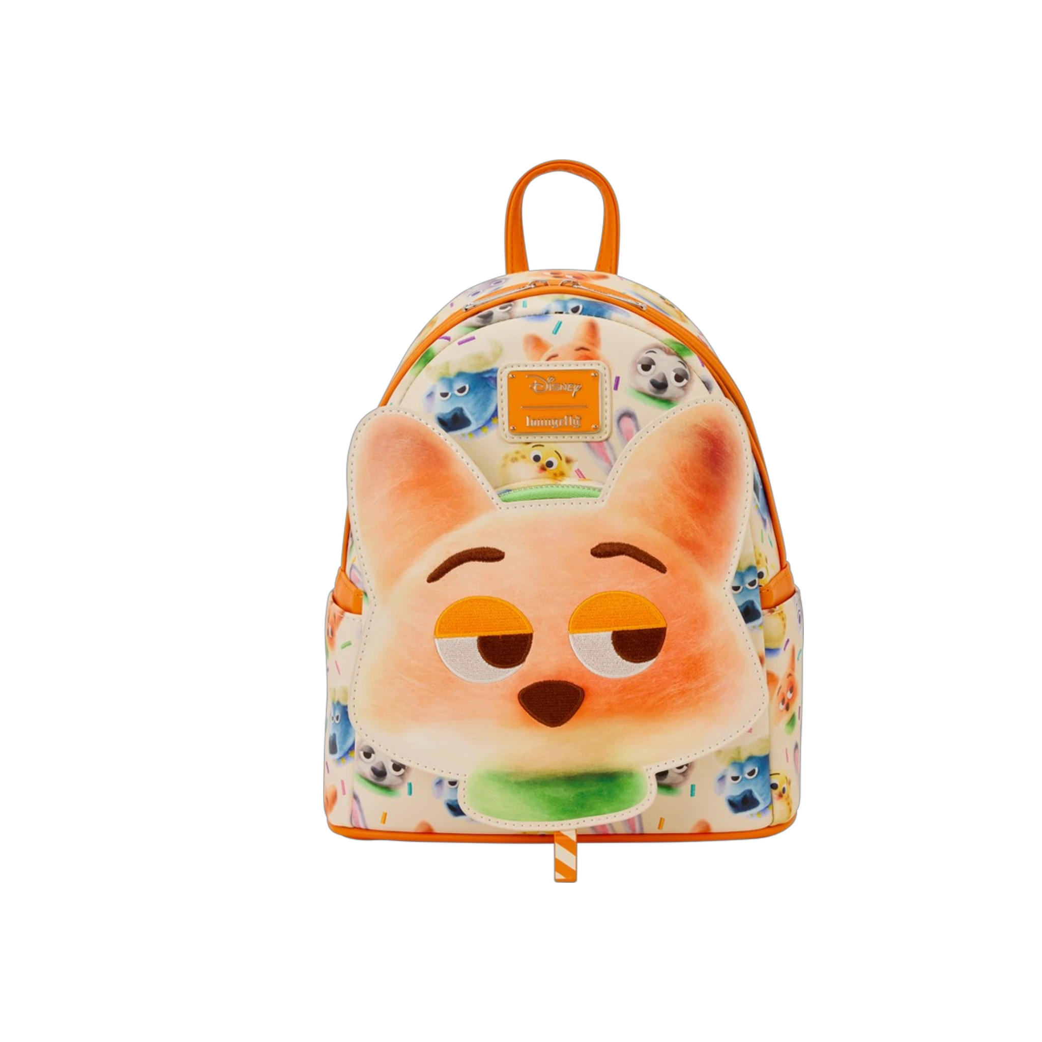 Zootopia 2 — Nick Wilde Cotton Candy Cosplay All-Over Print Mini Backpack | AE Toy Box