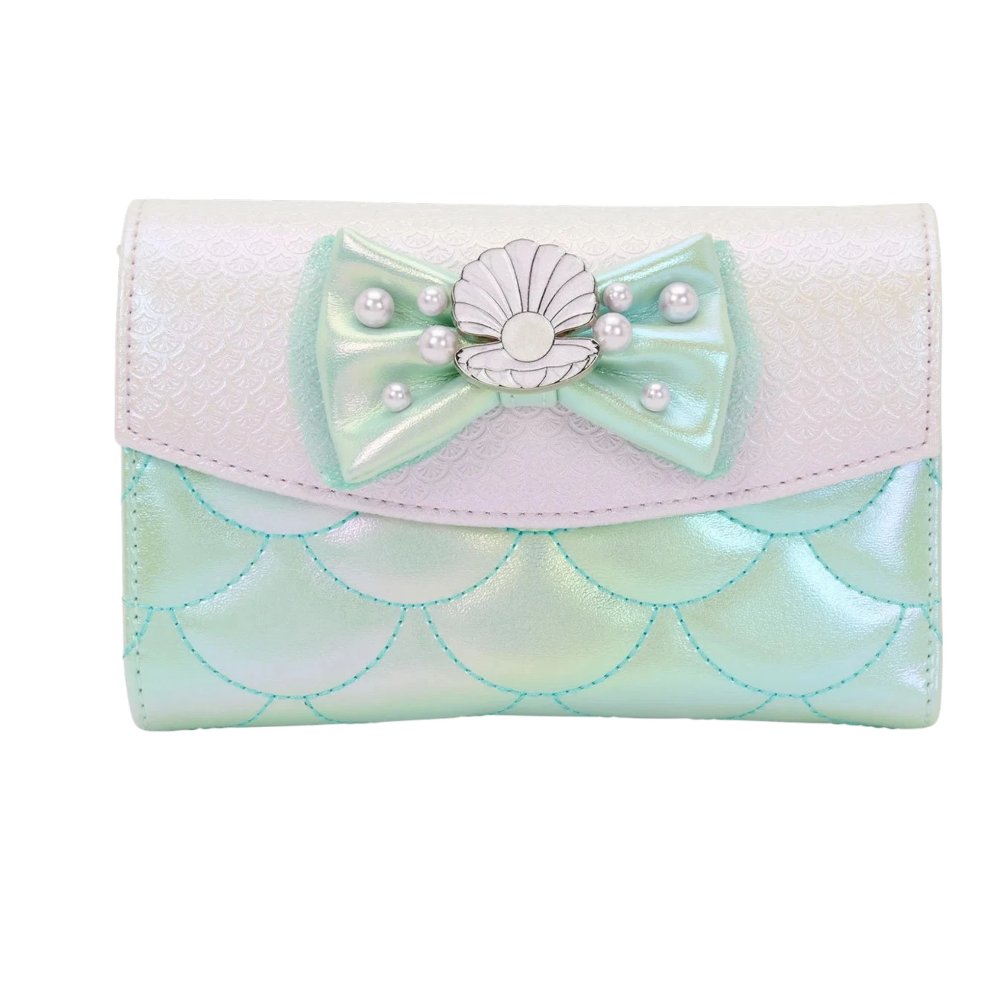 Disney — The Little Mermaid Iridescent Pearl Flap Wallet | AE Toy Box